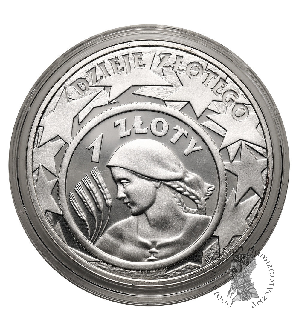 Polska. 10 złotych 2004, Dzieje Złotego, Żniwiarka - Proof