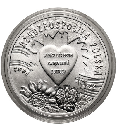 Poland. 10 Zlotys 2003, Great Orchiestra of Christmas Charity