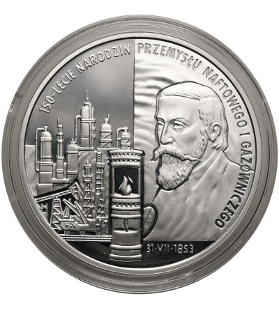Polska. 10 złotych 2003, 150-lecie Narodzin Przemysłu Naftowego i Gazowniczego