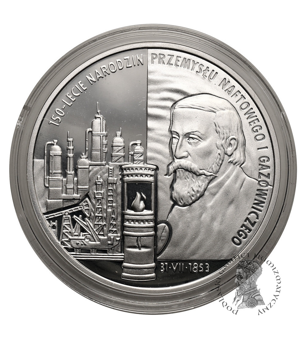Poland.10 Zlotys 2003, 150th Anniversary of Oil and Gas Industry's Origin - Proof