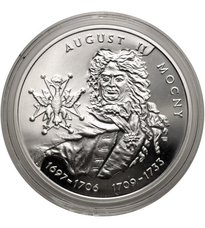 Poland. 10 Zlotys 2002, August II Mocny (August II the Strong) - bust - Proof