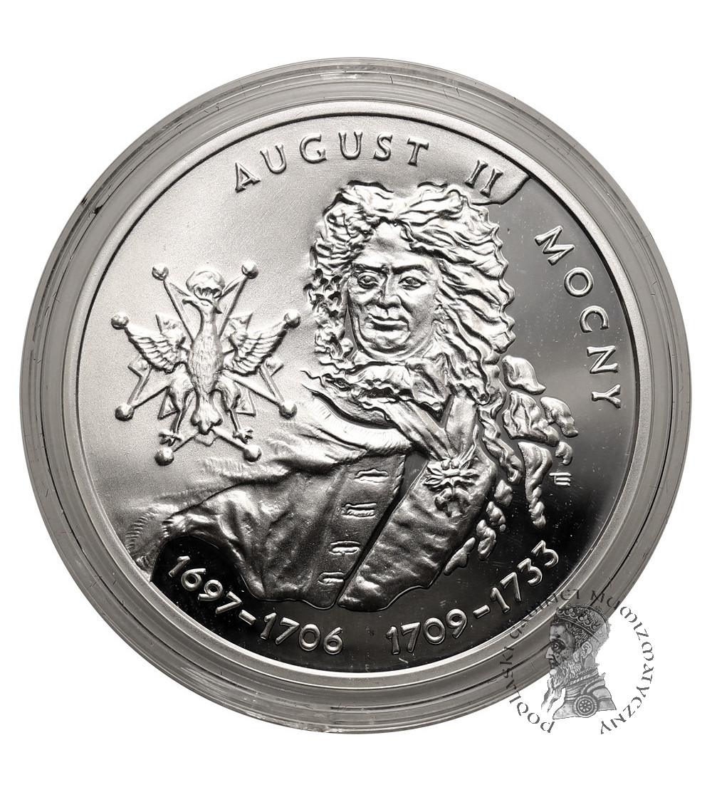 10 złotych 2002, August II Mocny - popiersie - Proof
