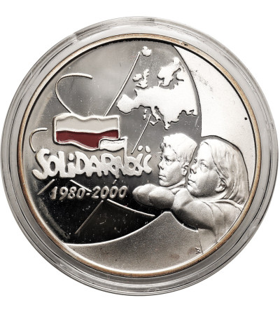 Polska. 10 złotych 2000, 20-lecie NSZZ "SOLIDARNOŚĆ" - Proof