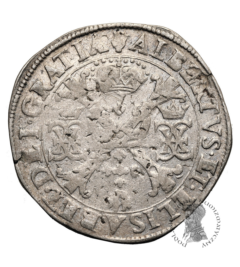 Niderlandy Hiszpańskie, Brabancja (Belgia). Albert i Izabela 1598-1621. Talar (Patagon) bez daty, Antwerpia