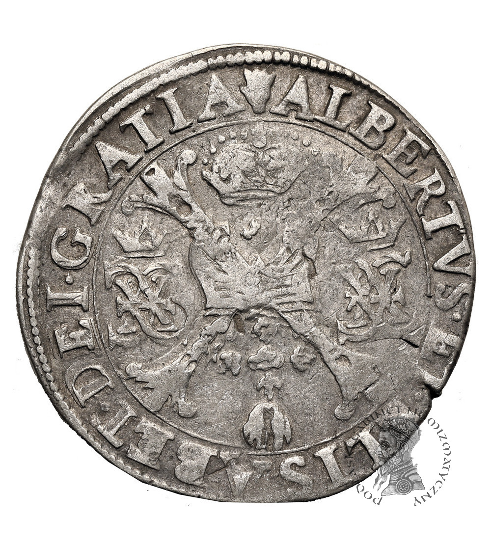 Niderlandy Hiszpańskie, Brabancja (Belgia). Albert i Izabela 1598-1621. Talar (Patagon) bez daty, Antwerpia