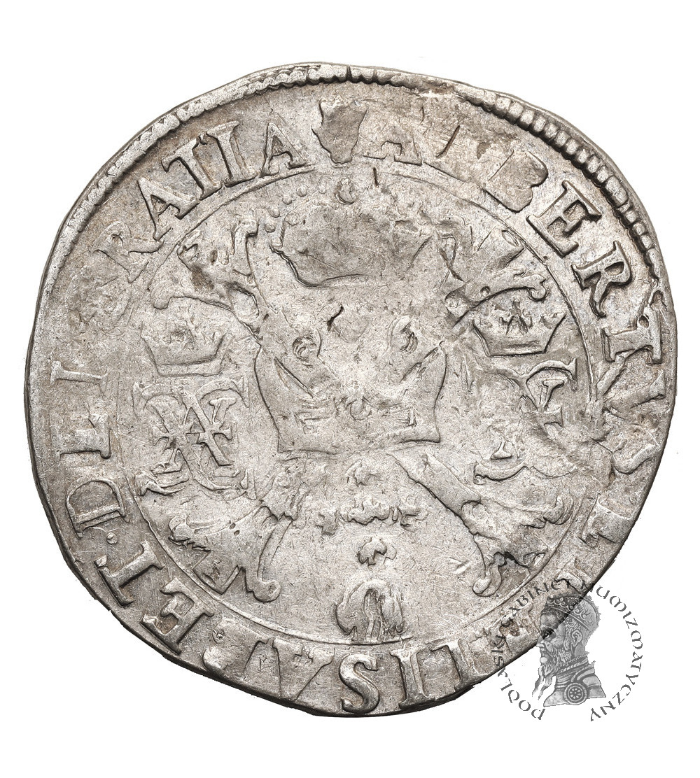 Niderlandy Hiszpańskie, Brabancja (Belgia). Albert i Izabela 1598-1621. Talar (Patagon) bez daty, Antwerpia