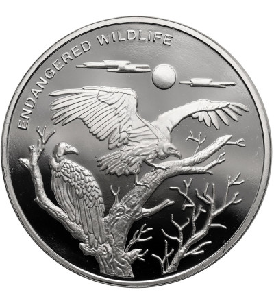 Democratic Republic of the Congo. 10 Franc 2009, Vulture, Series: Endangered Wildlife Species - Proof