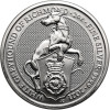 Great Britain, Elizabeth II (1952–2022). 5 Pounds 2021, White Greyhound of Richmond, series: The Queen’s Beasts - Ag 2 Oz .9999