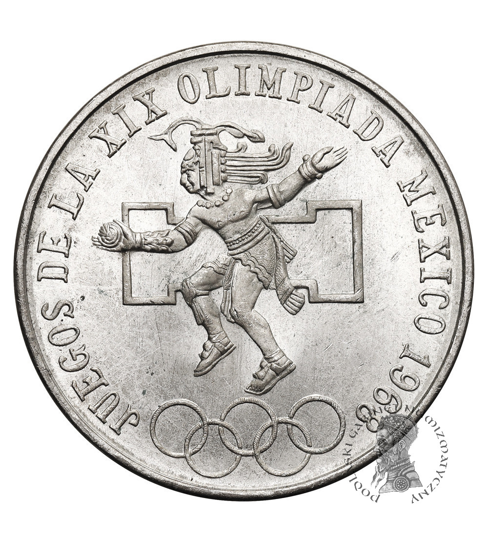 Meksyk. 25 Pesos 1968 Mo, XIX Igrzyska Olimpijskie Meksyk 1968