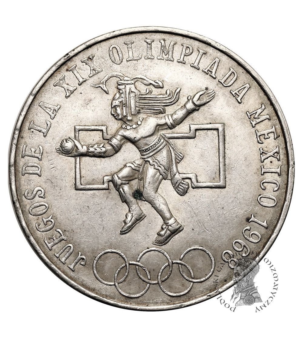 Meksyk. 25 Pesos 1968 Mo, XIX Igrzyska Olimpijskie Meksyk 1968