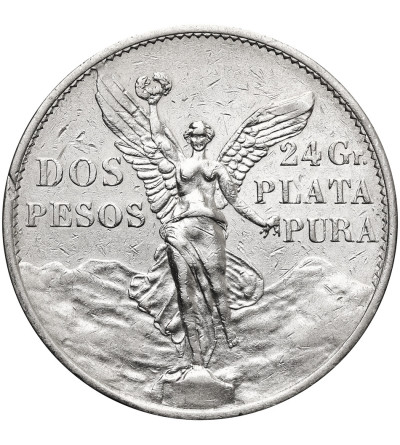 Mexico. 2 Pesos 1921, Winged Victory, 100th Anniversary of Independence
