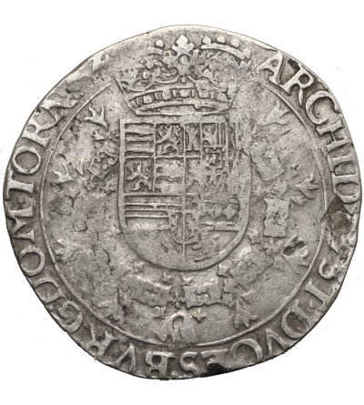 Niderlandy Hiszpańskie, Tournai (Belgia). Albert i Izabela 1598-1621. Talar (Patagon) bez daty, mennica Tournai / Doornik