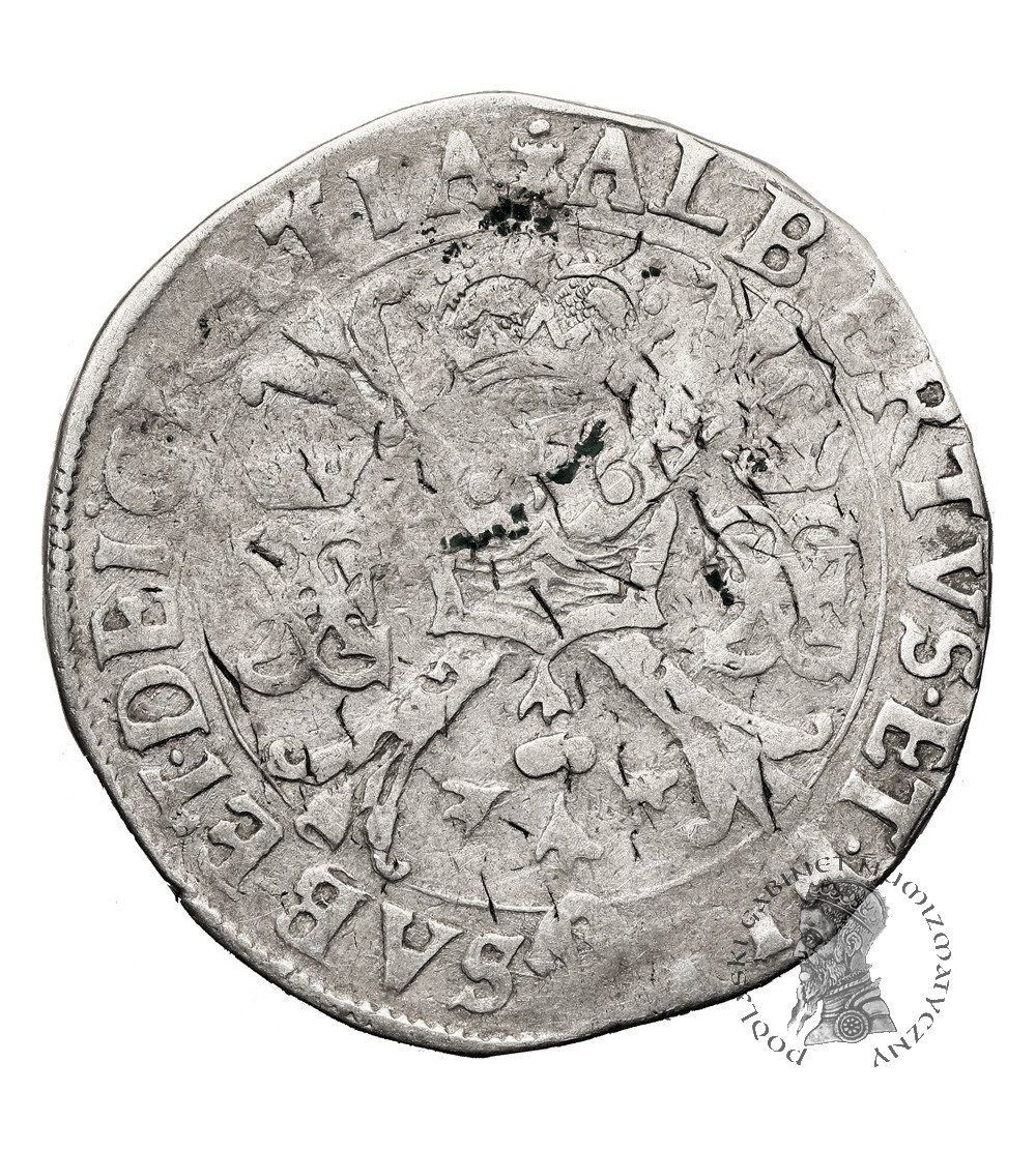 Niderlandy Hiszpańskie, Tournai (Belgia). Albert i Izabela 1598-1621. Talar (Patagon) bez daty, mennica Tournai / Doornik