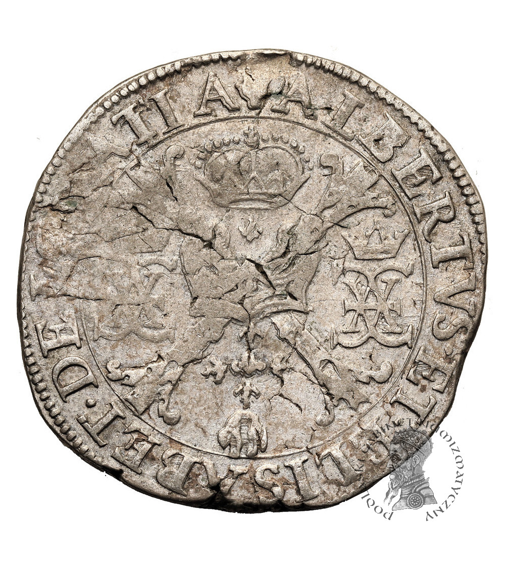Niderlandy Hiszpańskie, Brabancja (Belgia). Albert i Izabela 1598-1621. Talar (Patagon) bez daty, mennica Antwerpia