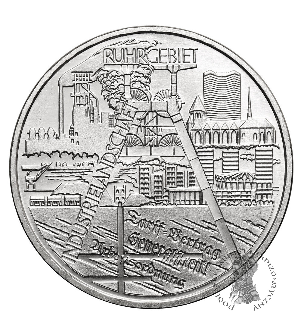 Germany. 10 Euro 2003 F, Ruhr Industrial Region