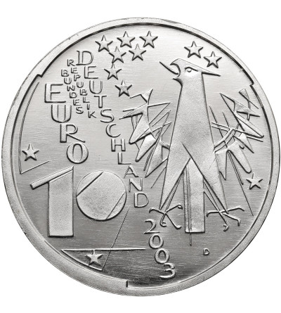 Niemcy. 10 Euro 2003 D, Stulecie Niemieckiego Muzeum w Monachium
