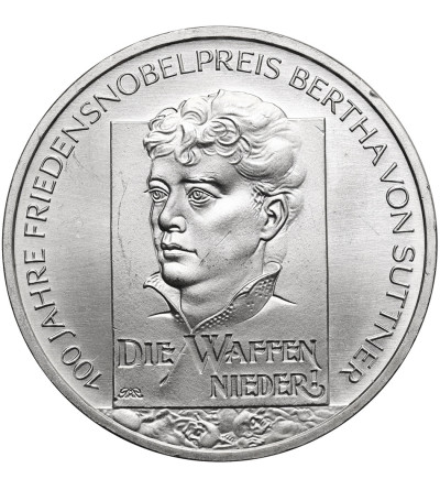 Niemcy. 10 Euro 2005 F, Bertha von Suttner