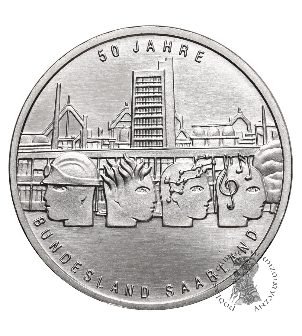 Niemcy. 10 Euro 2007 G, Saara, 50. rocznica przejęcia kontroli przez Niemcy