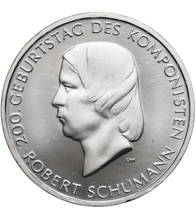 Niemcy. 10 Euro 2010 J, 2010. rocznica urodzin Roberta Schumanna