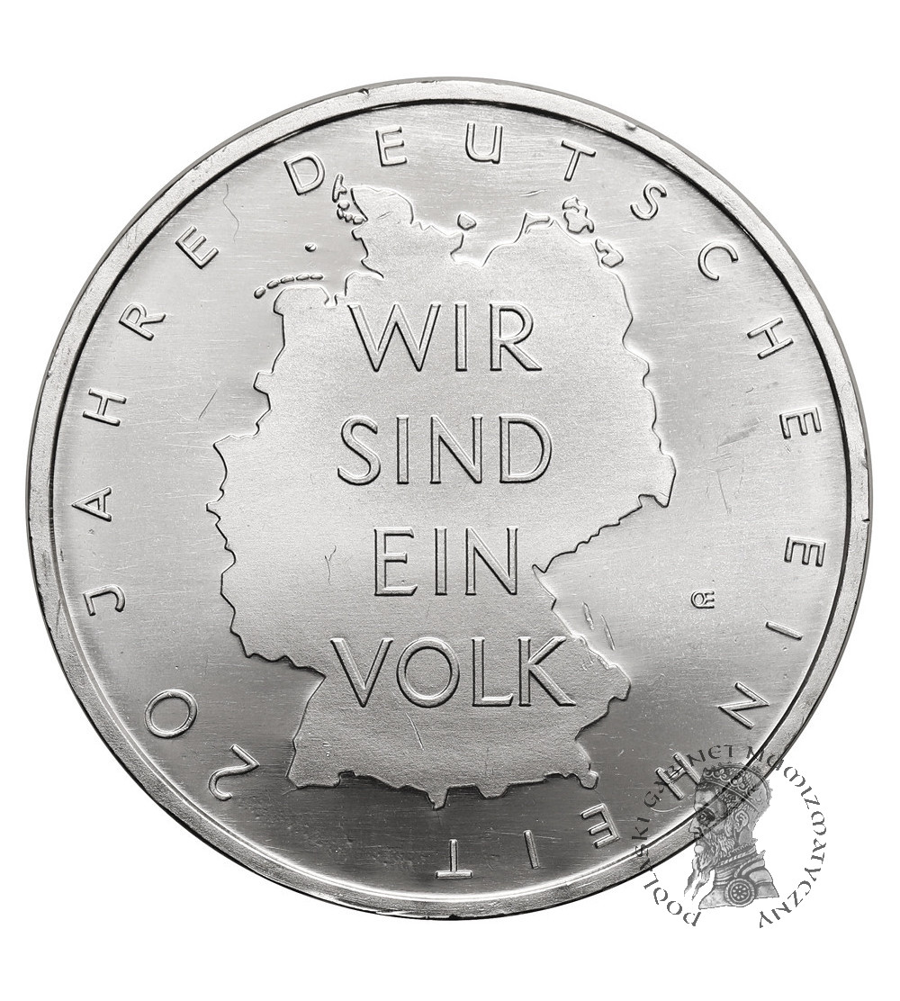 Germany. 10 Euro 2010 A, 20th Anniversary of German Reunification
