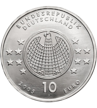 Germany. 10 Euro 2005 J, Centennial of Albert Einstein's Relativity Theory
