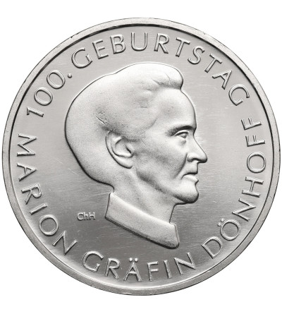 Germany. 10 Euro 2009 J, Marion Countess Donhoff - 100th Anniversary of Birth