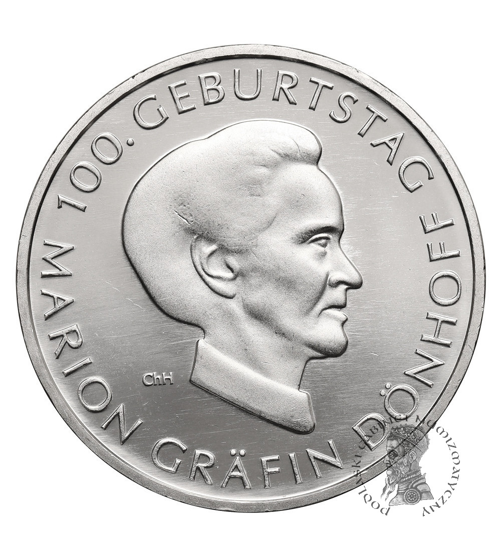 Germany. 10 Euro 2009 J, Marion Countess Donhoff - 100th Anniversary of Birth