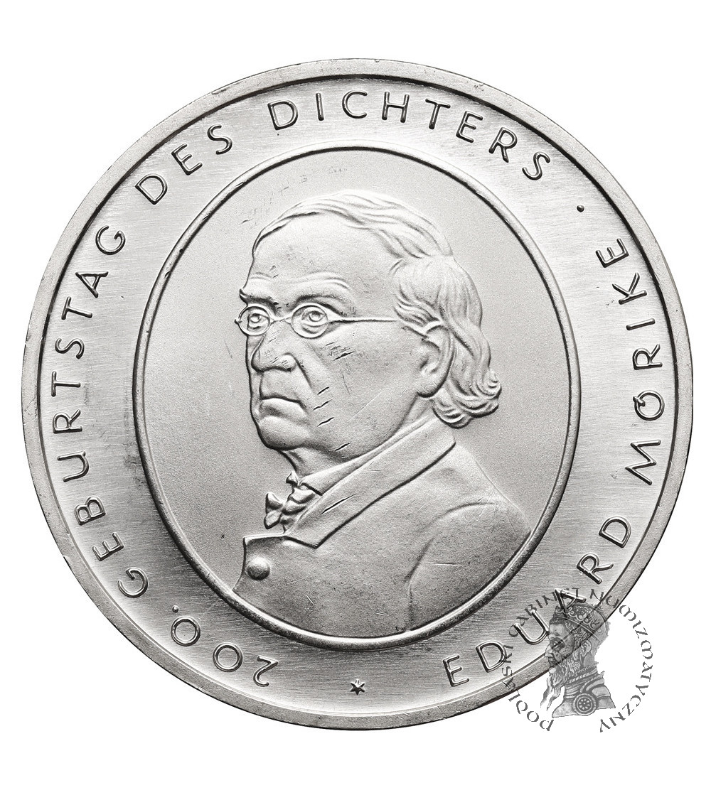 Germany. 10 Euro 2004 F, Eduard Mörike