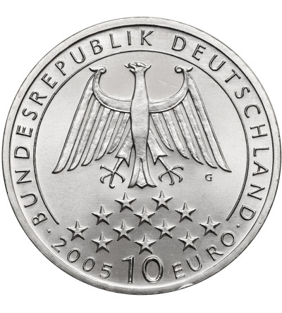 Niemcy. 10 Euro 2005 G, 200. rocznica śmierci Friedricha von Schillera