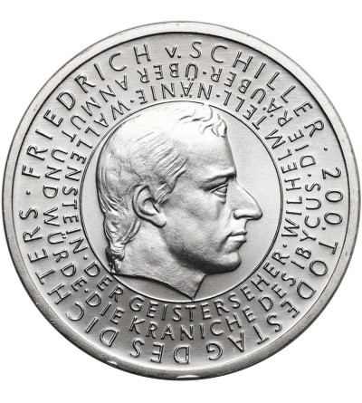Niemcy. 10 Euro 2005 G, 200. rocznica śmierci Friedricha von Schillera