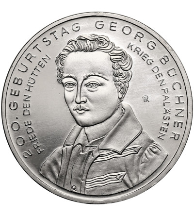 Germany. 10 Euro 2013 F, 200th Anniversary of the birth of Georg Büchner