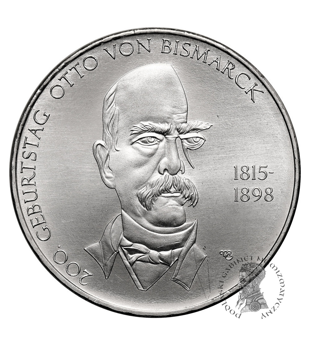 Germany. 10 Euro 2015 A, 200th Anniversary of the Birth of Otto von Bismarck
