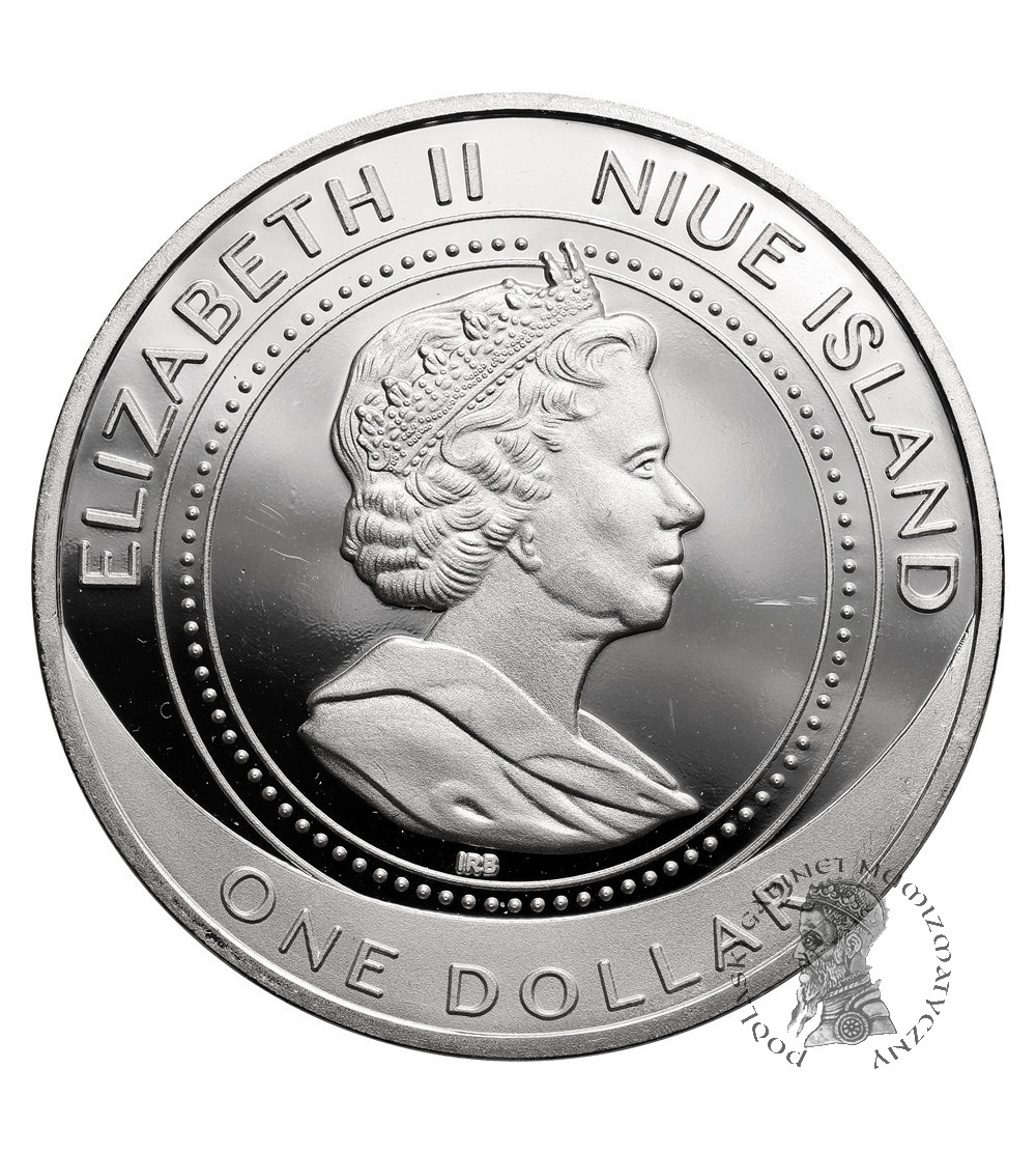 Niue, Elżbieta II (1952–2022). 1 dolar 2014, Pandka ruda, seria: Najsłodsze szczenięta świata