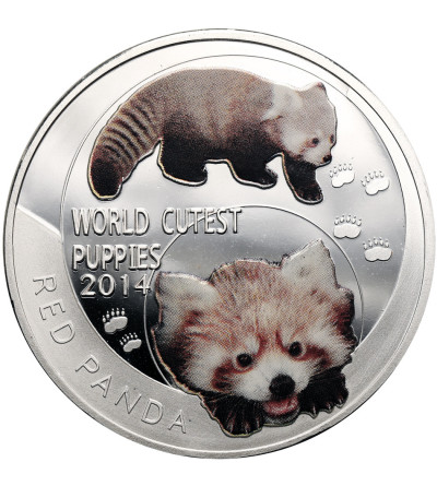 Niue, Elżbieta II (1952–2022). 1 dolar 2014, Pandka ruda, seria: Najsłodsze szczenięta świata