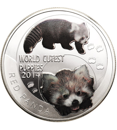 Niue, Elżbieta II (1952-2022). 1 dolar 2014, Pandka ruda, seria: Najsłodsze szczenięta świata