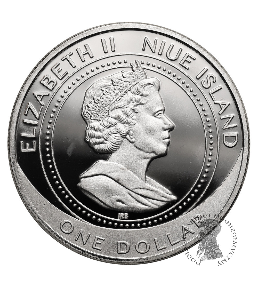 Niue, Elżbieta II (1952–2022). 1 dolar 2014, Tygrys, seria: Najsłodsze szczenięta świata