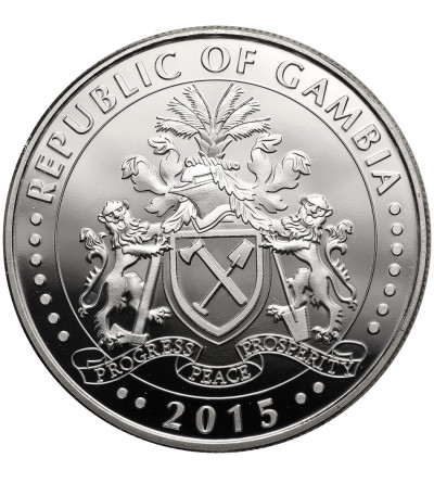 Gambia. 1000 Dalasis 2015, Gerezanka ruda, Seria: Skarby Przyrody Gambii