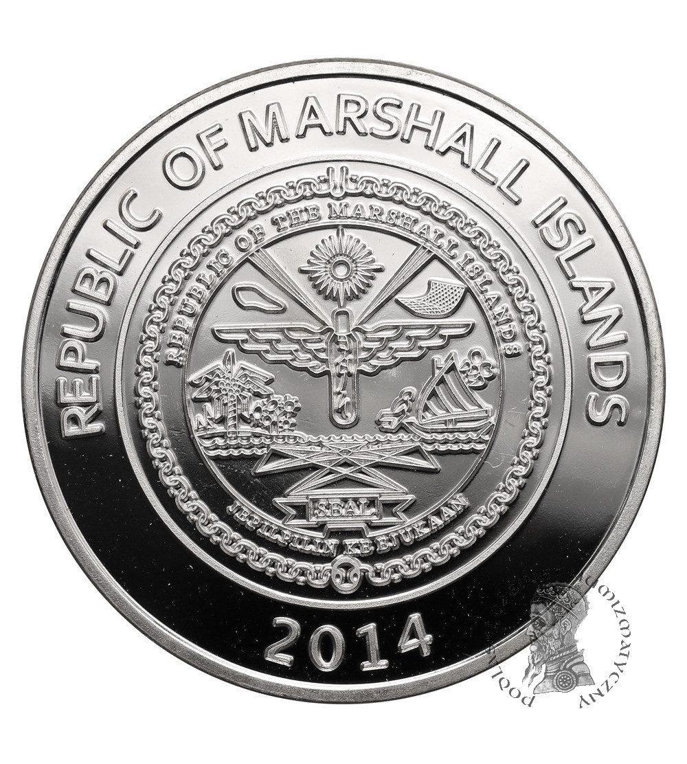 Marshall Islands. 1 Dollar 2014, Giant Panda