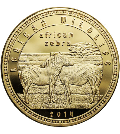 Zambia. 1000 Kwacha 2014, African Zebra, series: African Wildlife
