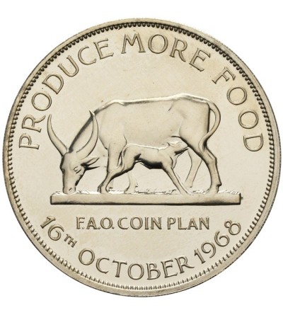 Uganda. 5 Shillings 1968, F.A.O. - Proof