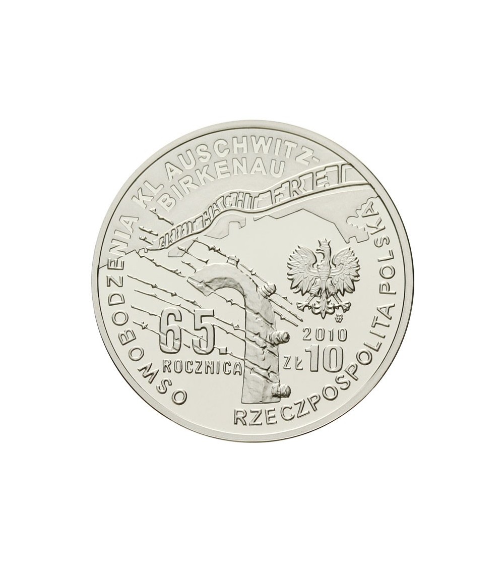 10 złotych 2010 - Auschwitz 10 złotych 2010 - Auschwitz