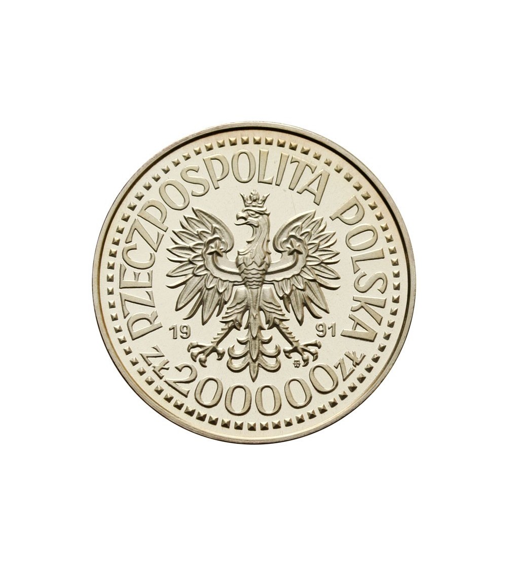 200.000 złotych 1991, Jan Paweł II - próba 200.000 złotych 1991, Jan Paweł II - próba