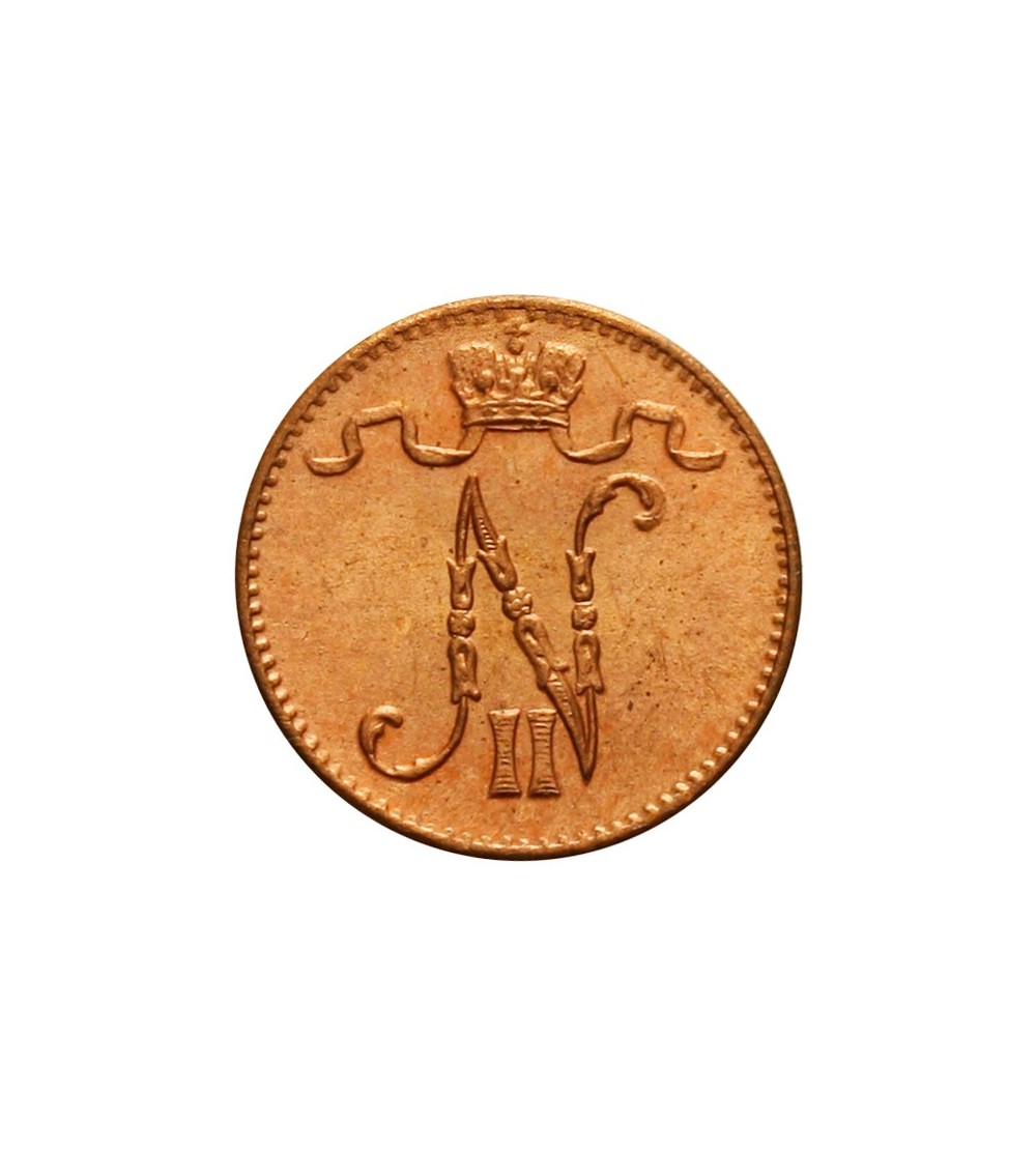 Finlandia 1 penni 1913 Mikołaj II Finlandia 1 penni 1913 Mikołaj II