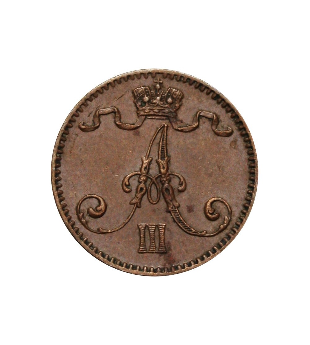 Finlandia 1 penni 1893 Aleksander III Finlandia 1 penni 1893 Aleksander III