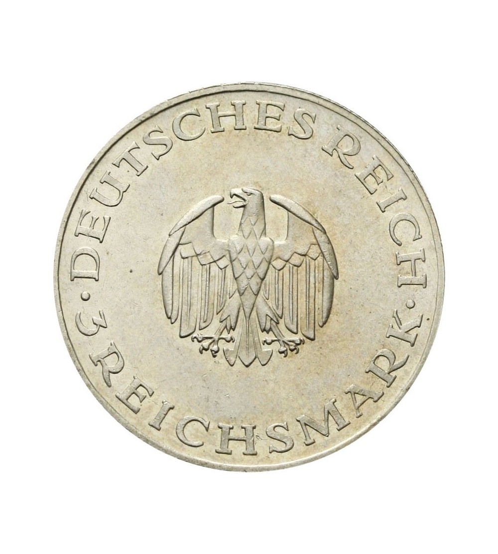 Weimar 3 marki 1929 G Lessing Weimar 3 marki 1929 G Lessing