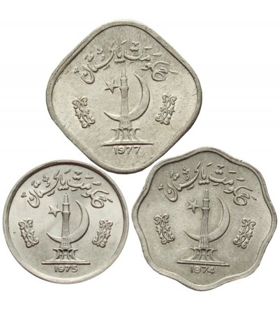 Pakistan. Set: 1, 2, 5 Paisa 1974-1977
