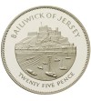 Jersey, 25 Pence 1977, Queen's Silver Jublilee - Proof
