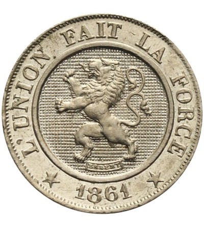 Belgia 10 centimes 1861, BELGES