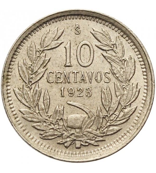 Chile 10 centavos 1923