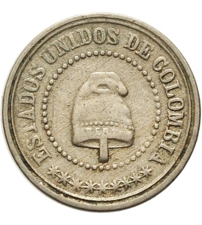 Colombia 2 1/2 Centavos 1881